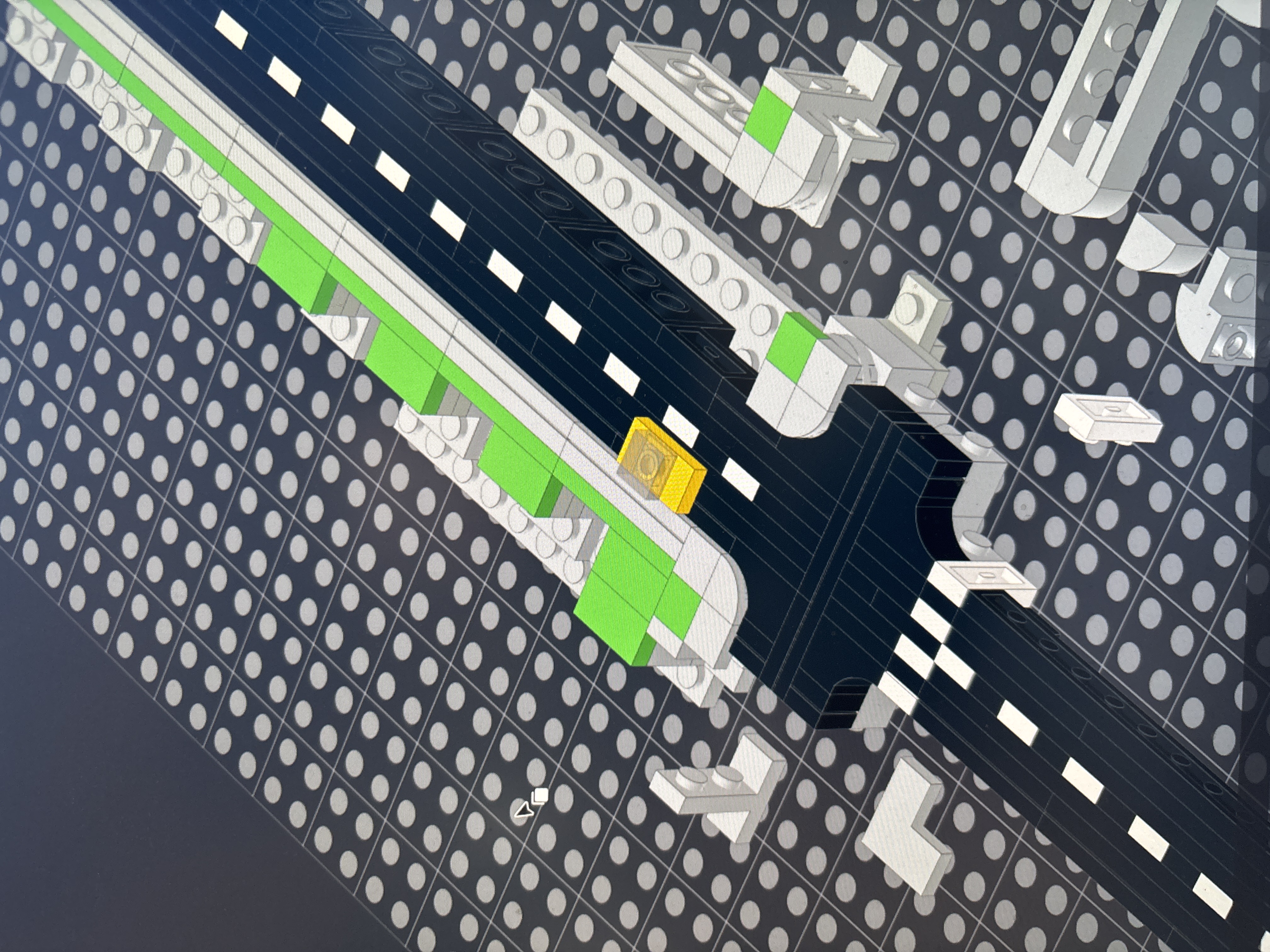 Digital plan road interchange tram stop